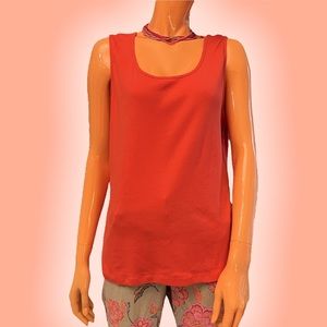 STUDIO WORKS Scoop Neck Sleeveless Tank Top
